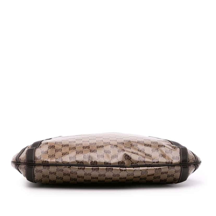 Gucci GG Crystal Abbey D Ring Convertible Tote Brown Canvas Good condition - Inside View