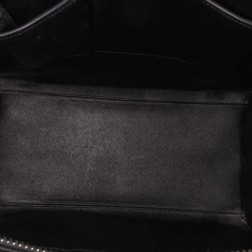 Celine Micro Tricolor Leather Luggage Tote Blue Leather Very good condition - Model View