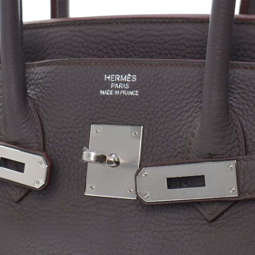 Hermès Togo Birkin Retourne 35 Grey Leather Good condition - Box View