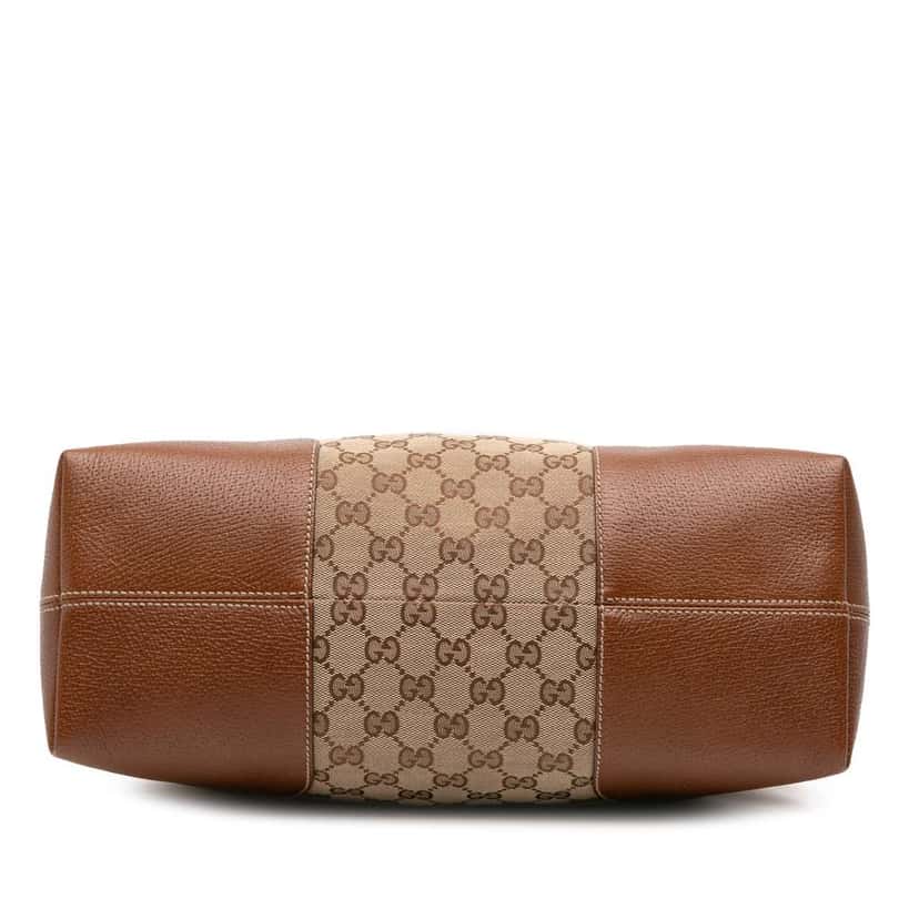 Gucci Medium GG Canvas Bree Dome Tote Brown Canvas Good condition - Inside View