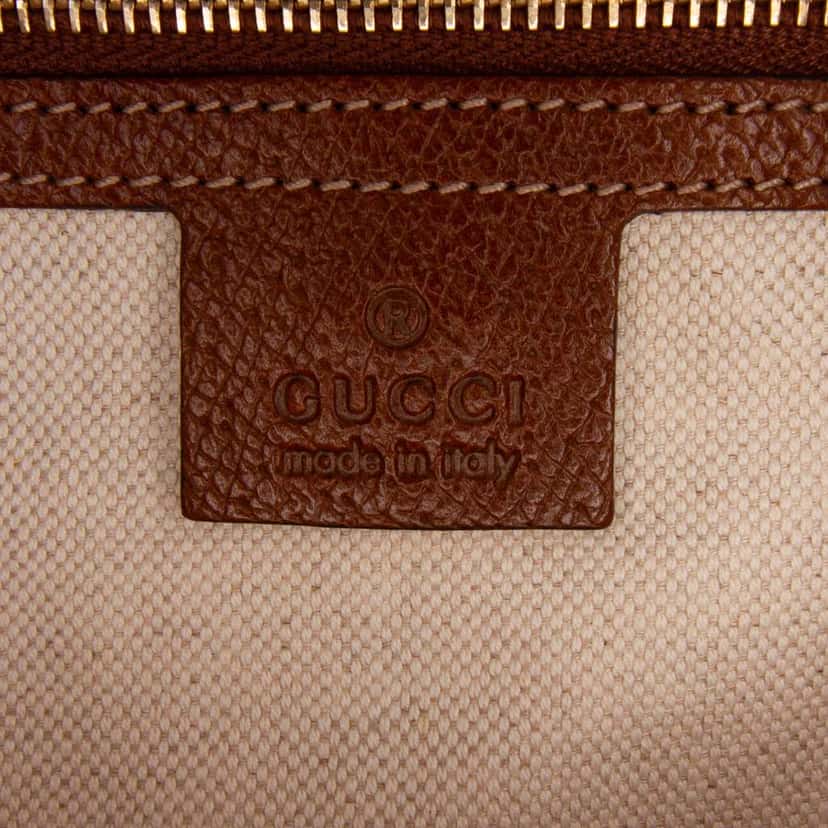 Gucci Medium GG Canvas Bree Dome Tote Brown Canvas Good condition - Box View