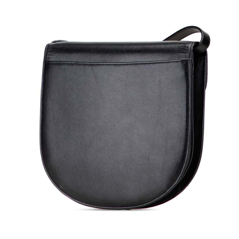 Saint Laurent Leather Monogram Crossbody Black Leather Good condition - Back View