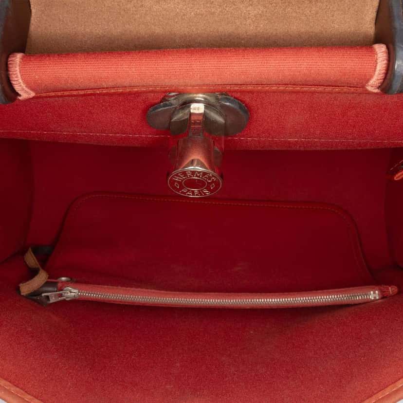 Hermès Toile Herbag Zip 31 Orange Canvas Good condition - Model View