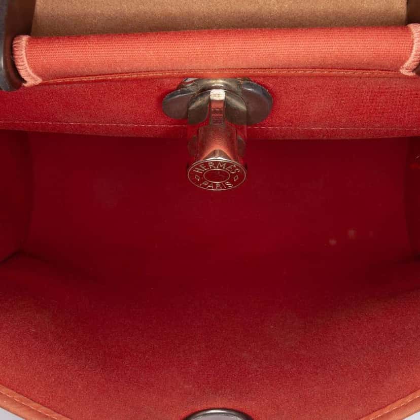 Hermès Toile Herbag Zip 31 Orange Canvas Good condition - Box View