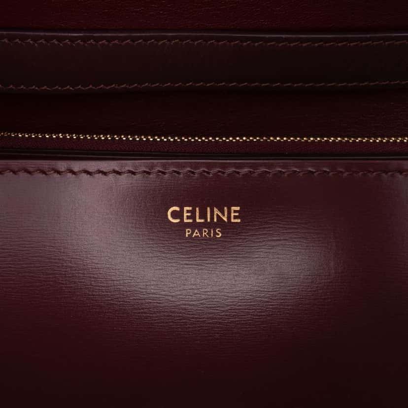 Celine Medium Calfskin Classic Box Red Leather Good condition - Box View