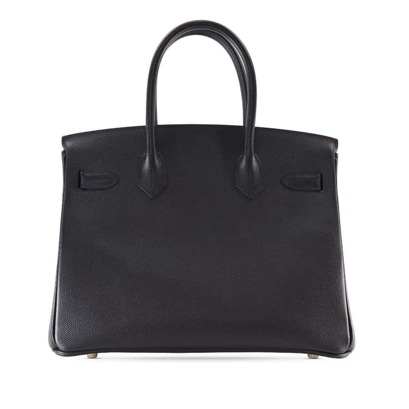 Hermès Epsom Birkin Retourne 30 Black Leather Very good condition - Back View
