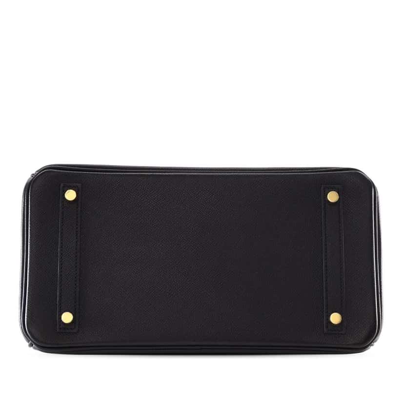 Hermès Epsom Birkin Retourne 30 Black Leather Very good condition - Inside View