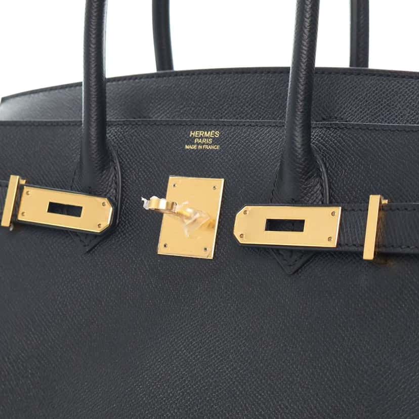 Hermès Epsom Birkin Retourne 30 Black Leather Very good condition - Box View
