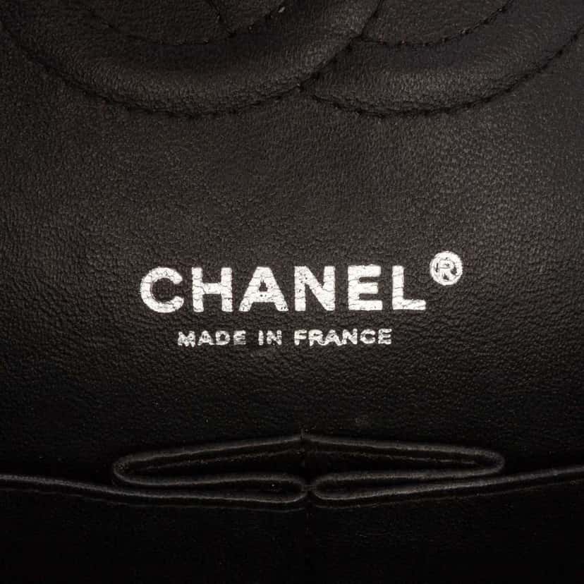 Chanel Medium Classic Caviar Double Flap Black Leather Fair condition - Box View