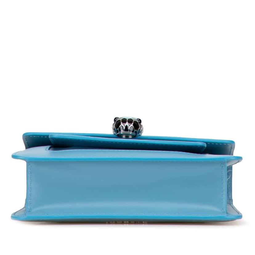 Bvlgari Leather Serpenti Forever Crossbody Blue Leather Good condition - Inside View