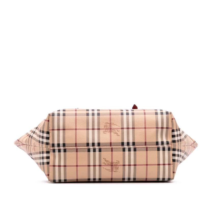 Burberry Medium Haymarket Check Coated Canvas Salisbury Tote Brown Canvas Good condition - Inside View