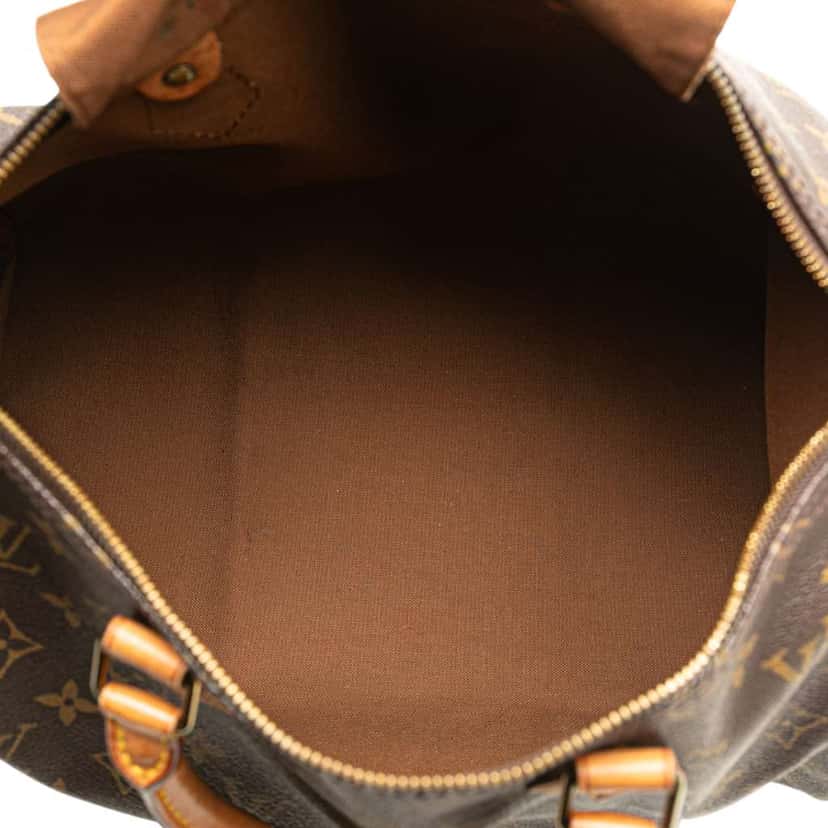 Louis Vuitton Monogram Speedy 35 Brown Fair condition - Model View