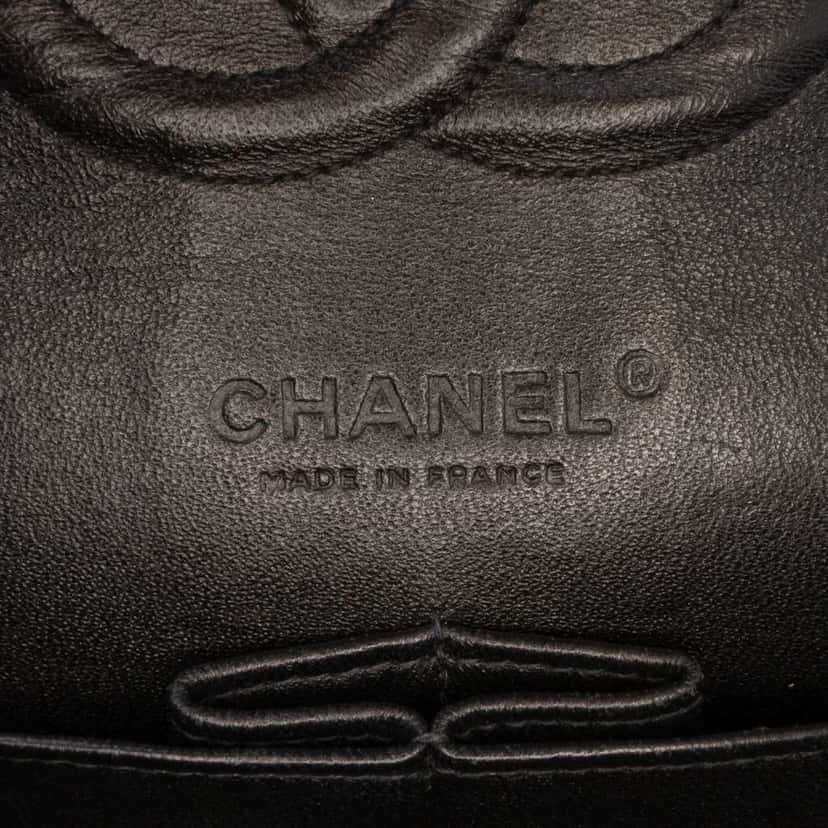 Chanel Medium Classic Tweed Double Flap Pink Tweed Good condition - Box View