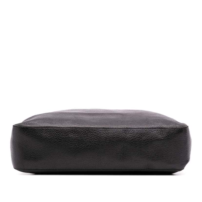 Gucci Medium Leather Marrakech Shoulder Bag Black Leather Good condition - Inside View