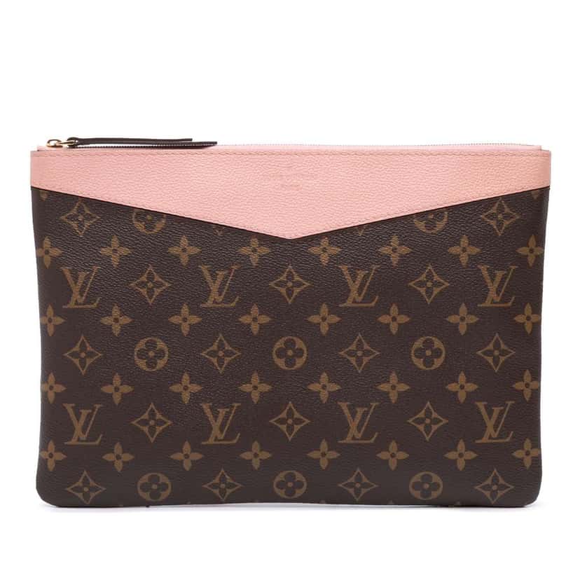Louis Vuitton Monogram Daily Pouch Brown Canvas Good condition - Front View