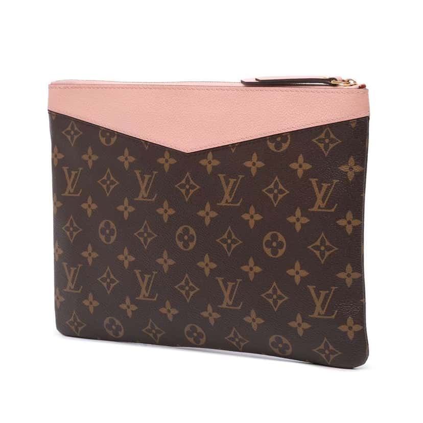 Louis Vuitton Monogram Daily Pouch Brown Canvas Good condition - Back View