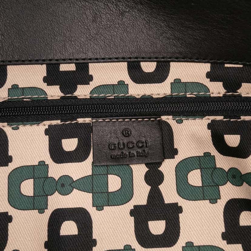 Gucci Guccissima Abbey D Ring Tote Black Leather Good condition - Box View