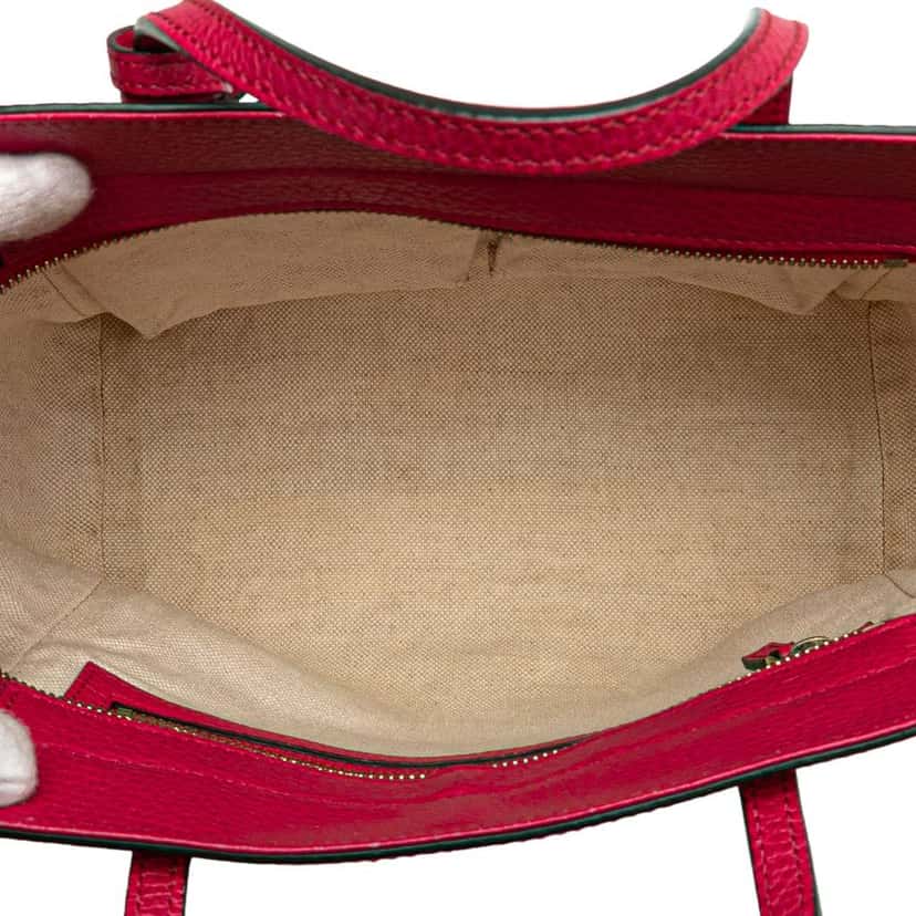 Gucci Mini Leather Swing Satchel Pink Leather Good condition - Model View