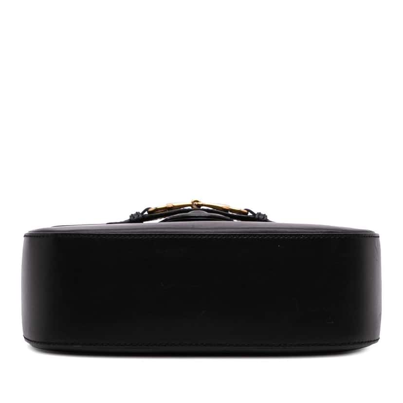 Gucci Medium Leather Lady Web Crossbody Black Leather Good condition - Inside View