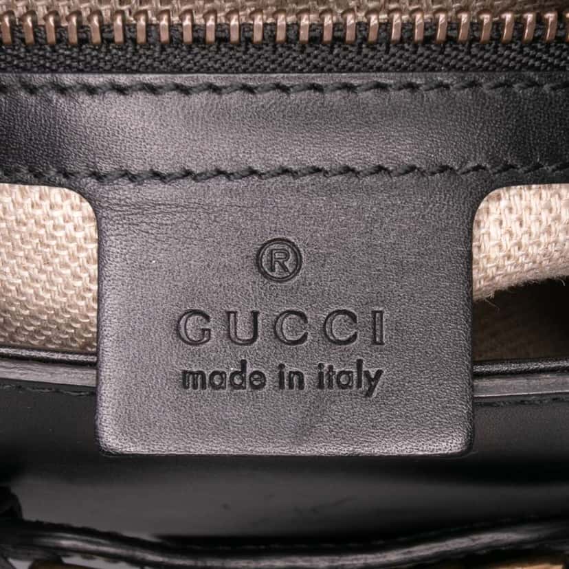 Gucci Medium Leather Lady Web Crossbody Black Leather Good condition - Box View