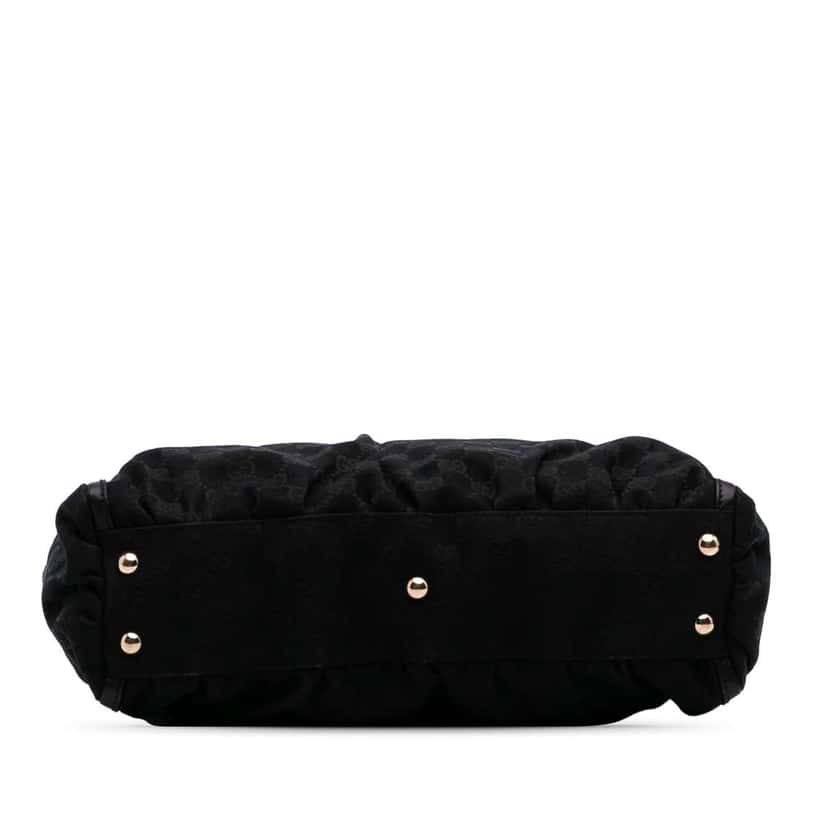 Gucci GG Canvas Abbey D Ring Tote Black Canvas Good condition - Inside View