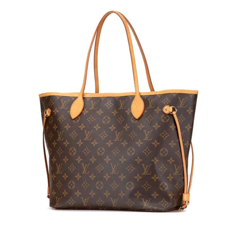 Louis Vuitton Monogram Neverfull MM Brown Good condition - Back View