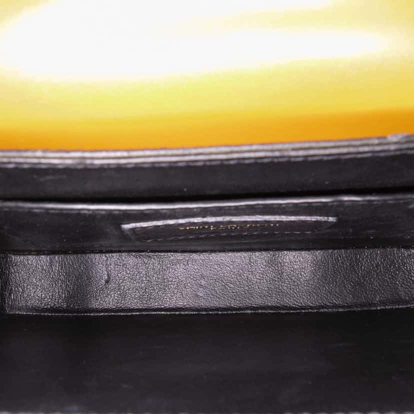 Saint Laurent Small Calfskin Solferino Satchel In Box Brown Leather Good condition - Model View