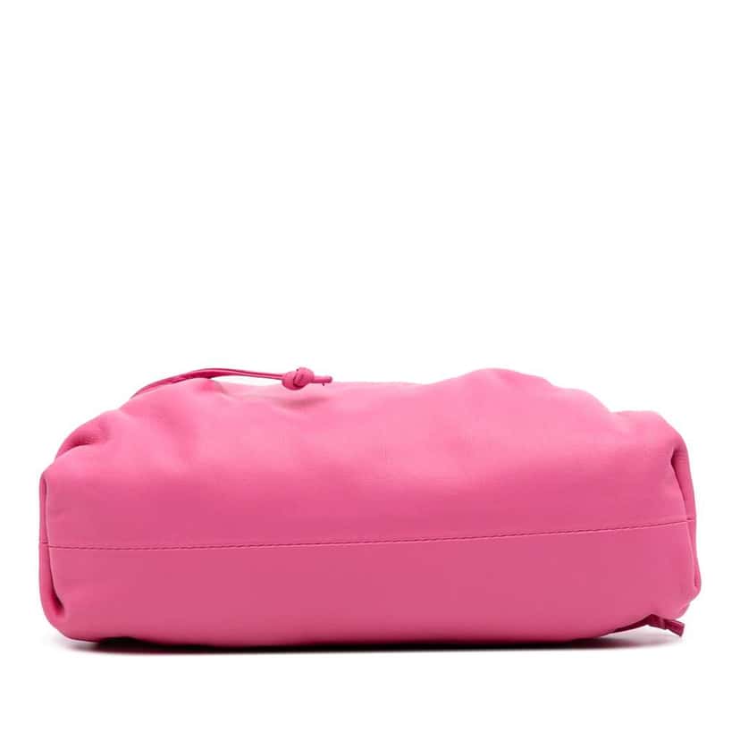 Bottega Veneta Lambskin The Mini Pouch Crossbody Pink Leather Good condition - Inside View