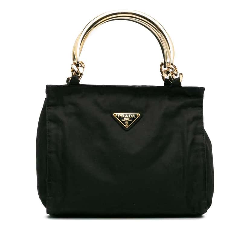 Prada Tessuto Handbag Black Good condition - Front View