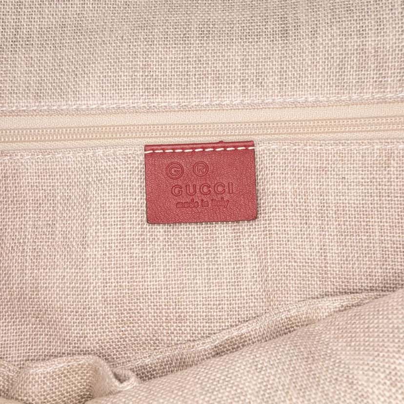 Gucci Large Microguccissima Dome Satchel Red Leather Good condition - Box View