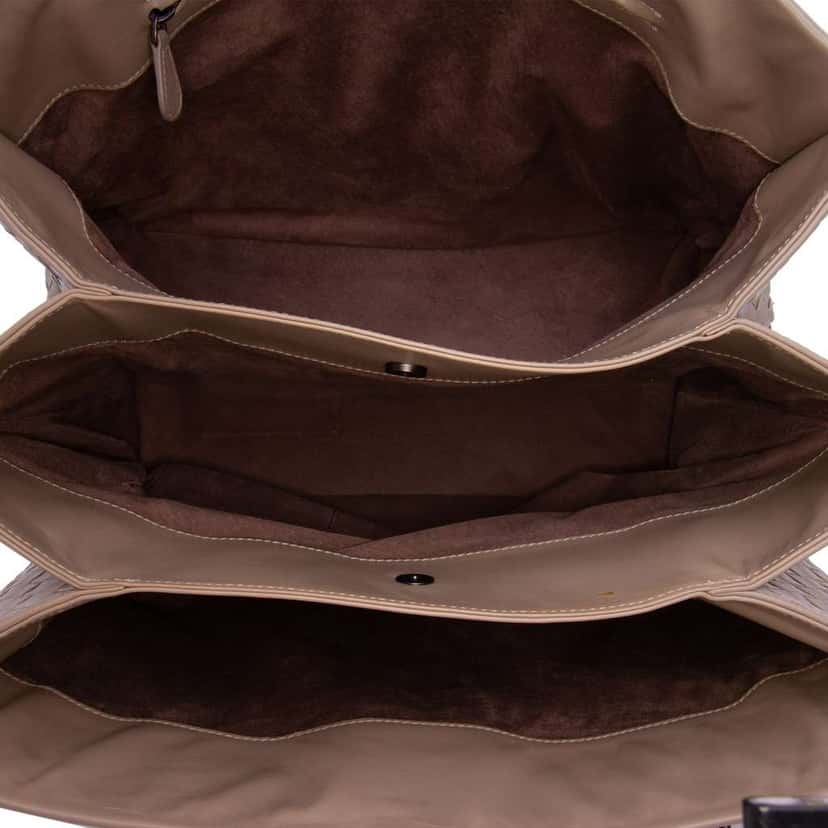 Bottega Veneta Medium Nappa Intrecciato Roma Tote Brown Leather Good condition - Model View
