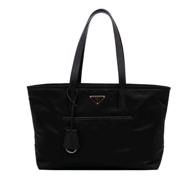Prada Medium Saffiano Trimmed Re Nylon Re Edition 1978 Tote Black Good condition - Front View