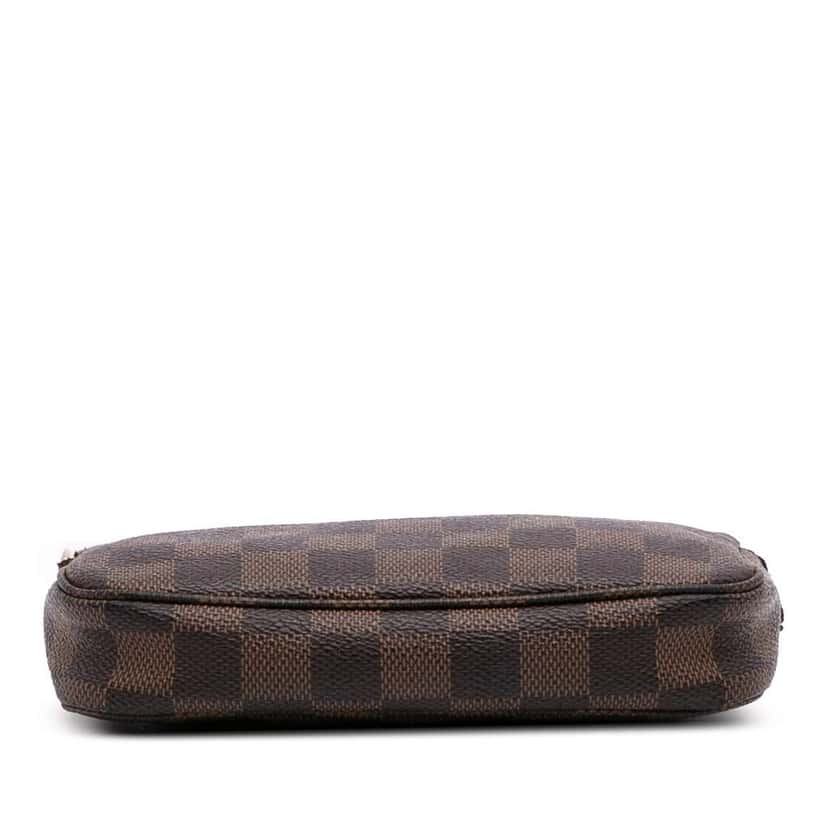 Louis Vuitton Damier Ebene Mini Pochette Accessoires Brown Good condition - Inside View
