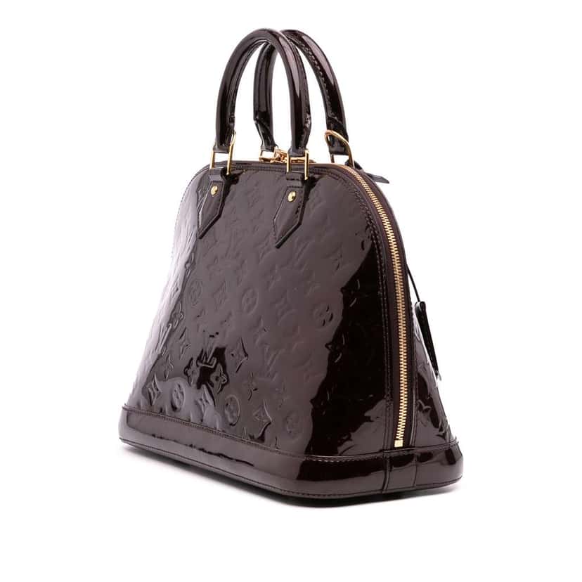 Louis Vuitton Monogram Vernis Alma PM Purple Leather Good condition - Back View