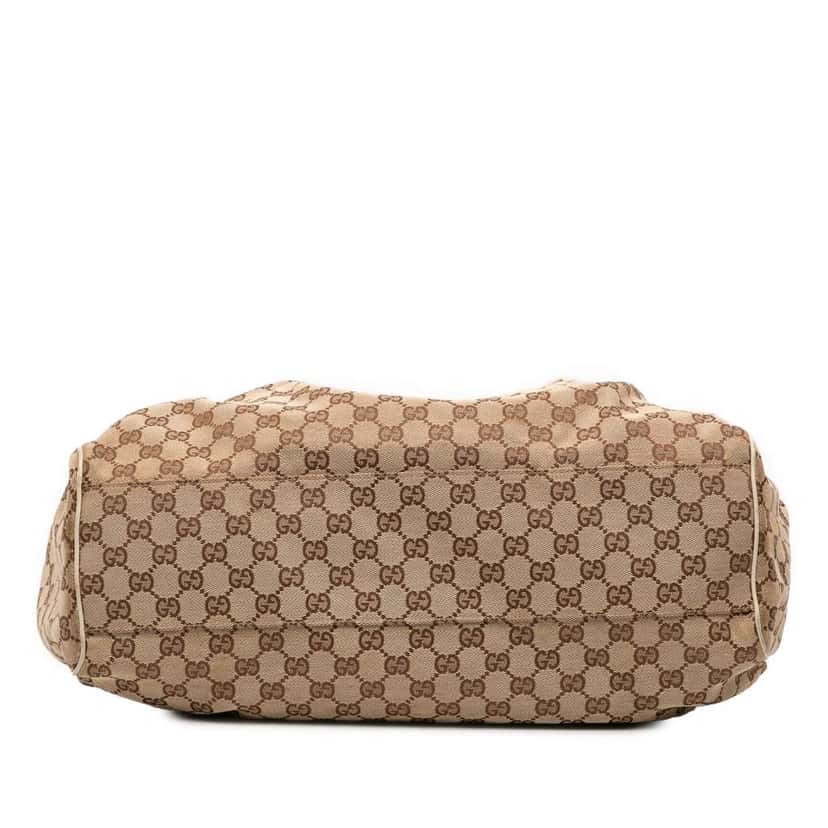 Gucci Large GG Canvas Sukey Tote Brown Canvas Fair condition - Inside View
