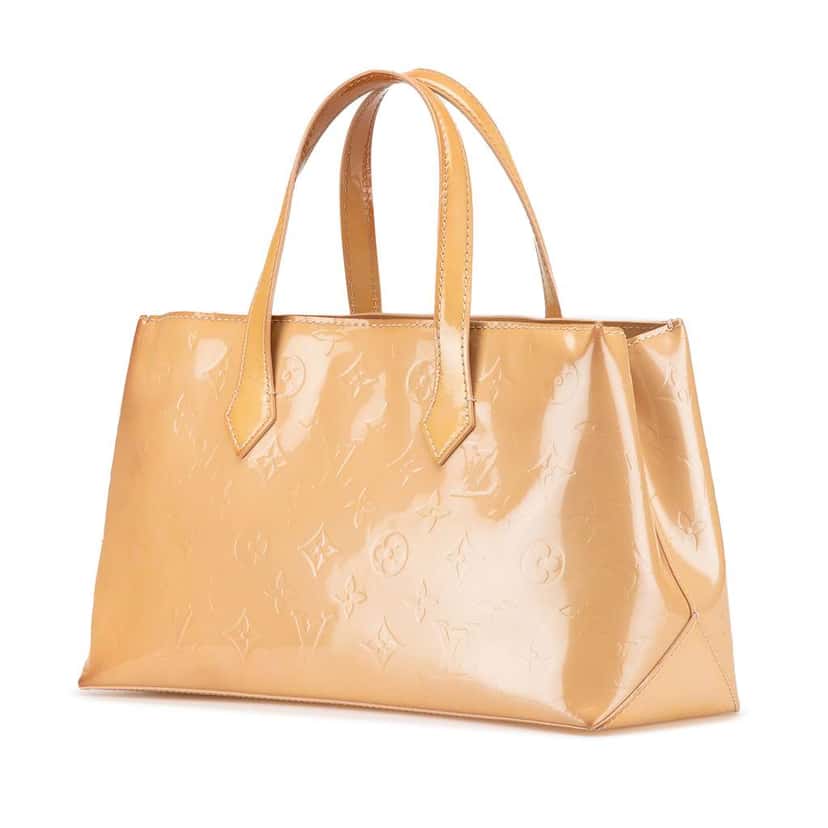 Louis Vuitton Monogram Vernis Wilshire PM Brown Leather Good condition - Back View