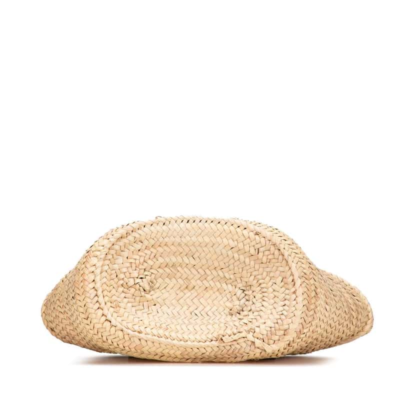Loewe Medium Raffia Basket Tote Brown Good condition - Inside View