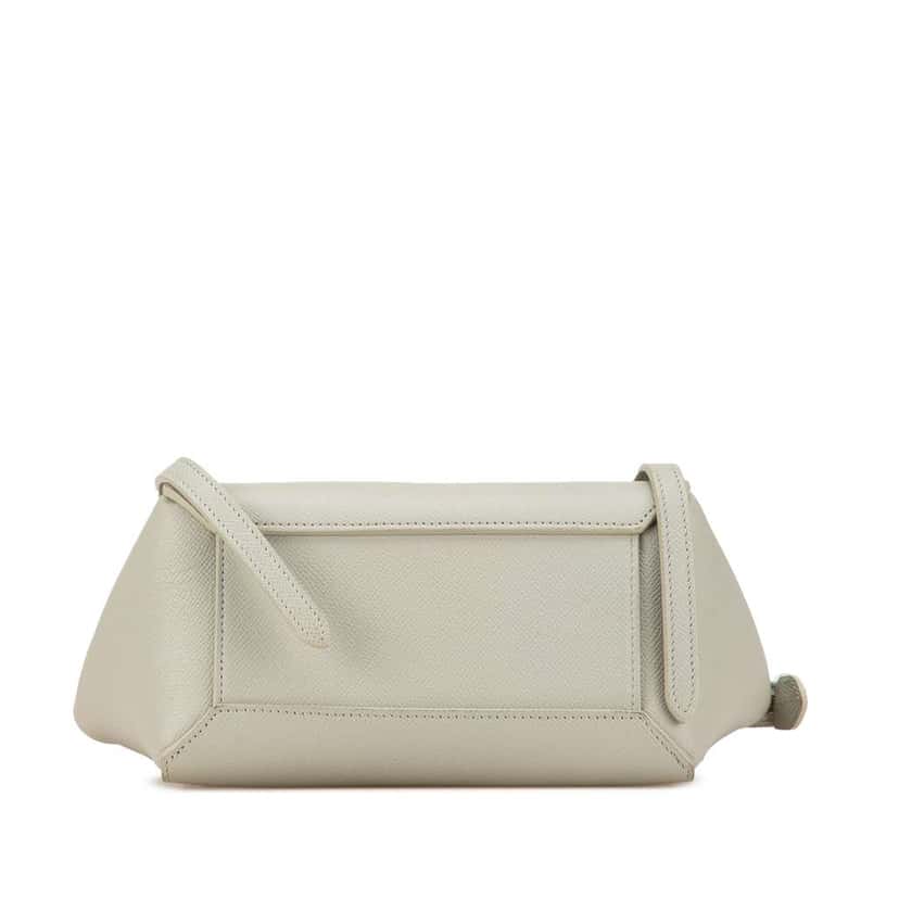 Celine Nano Grained Calfskin Belt Bag White Leather Good condition - Inside View