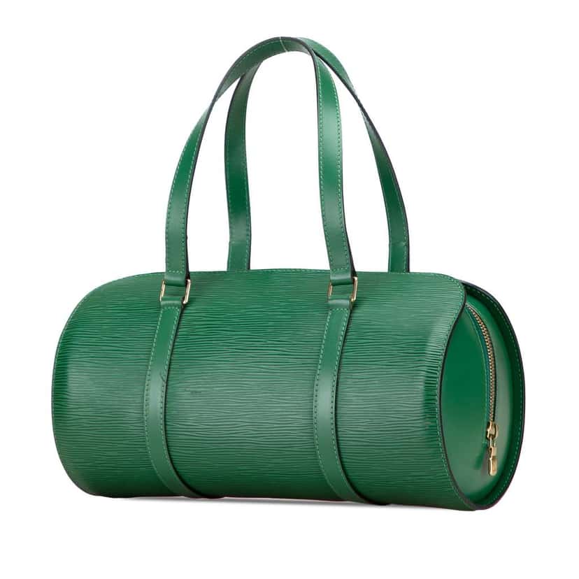 Louis Vuitton Epi Soufflot Green Leather Good condition - Back View
