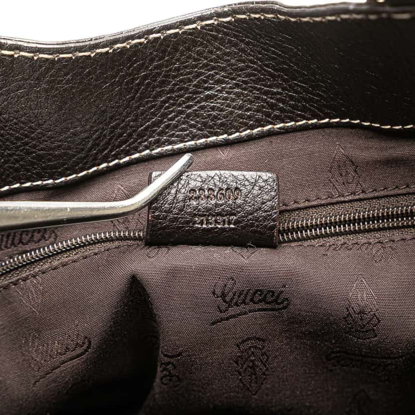 Gucci Guccissima New Ladies Tote Brown Leather Good condition - Box View