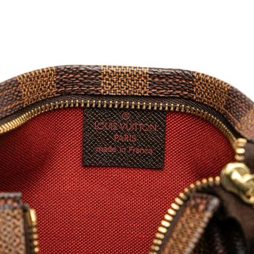Louis Vuitton Damier Ebene Trousse Pochette Brown Good condition - Box View