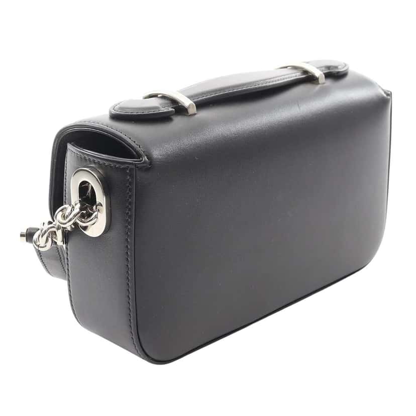 Gucci Mini Leather Petite GG Satchel Black Leather Very good condition - Back View