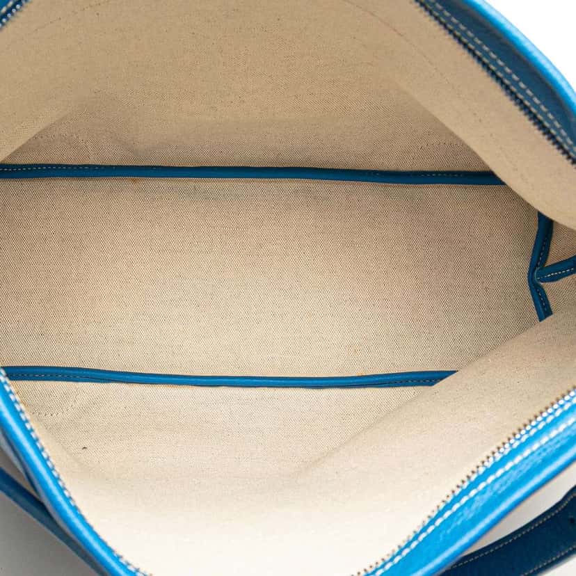 Goyard Goyardine Grenadine Hobo Blue Canvas Good condition - Model View