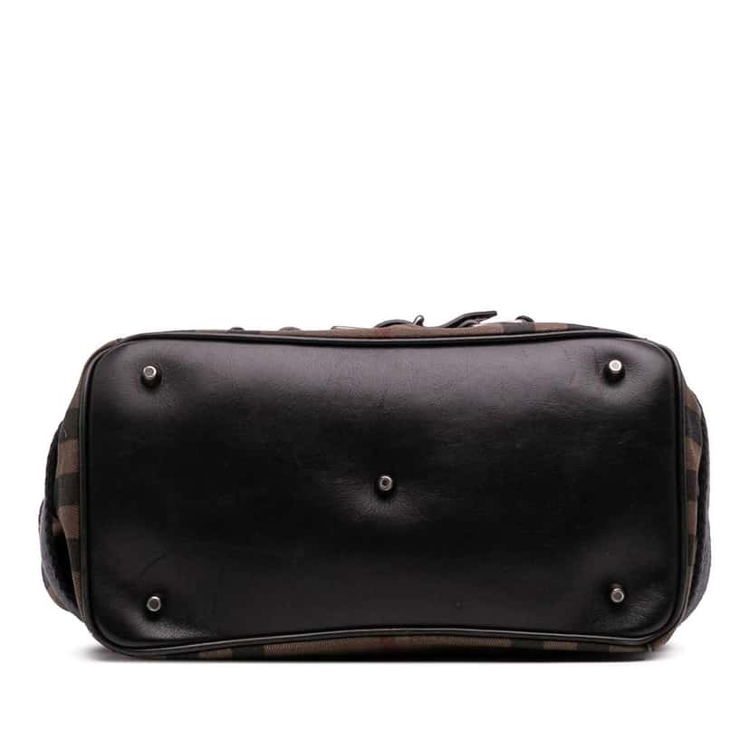 Burberry House Check Canvas and Leather Parsons Satchel Brown Canvas Good condition - Inside View