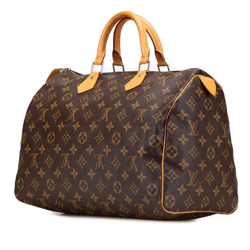 Louis Vuitton Monogram Speedy 35 Brown Good condition - Back View