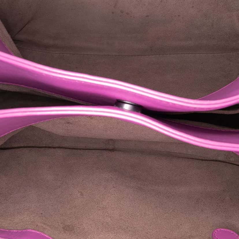 Bottega Veneta Small Nappa Intrecciato Roma Satchel Purple Leather Good condition - Model View