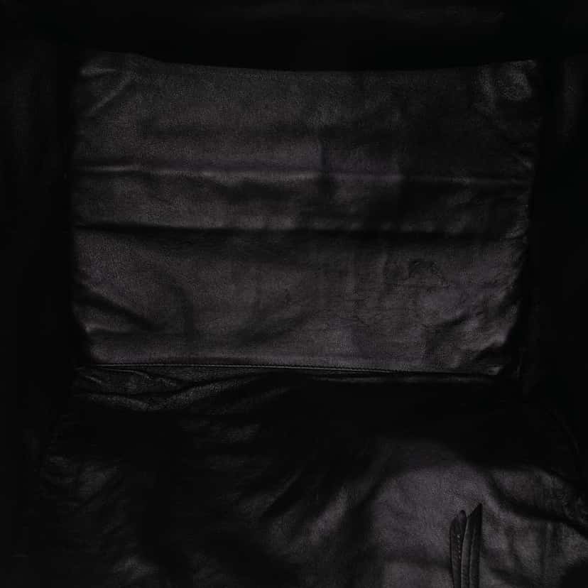 Celine Large Suede Phantom Luggage Tote Black Leather Fair condition - Model View