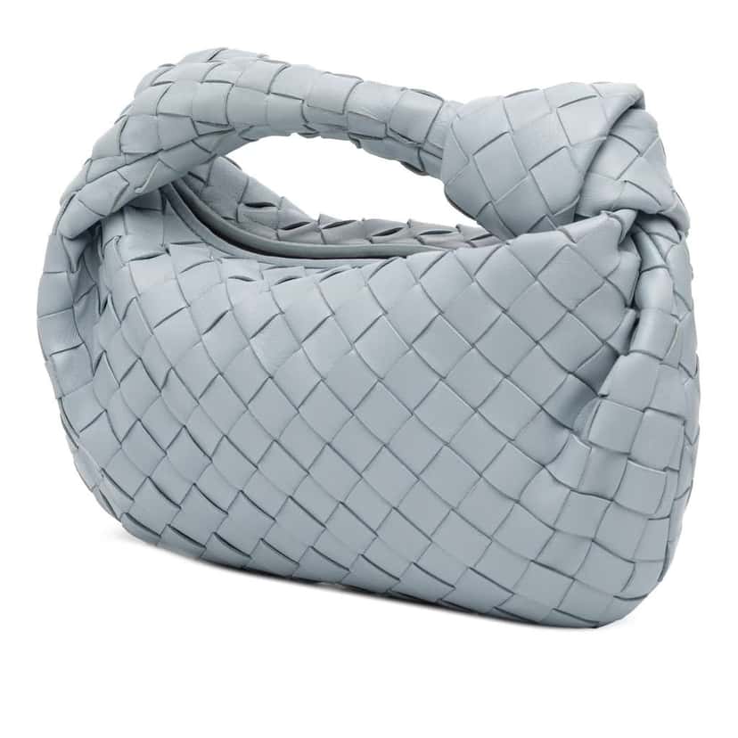 Bottega Veneta Mini Nappa Intrecciato Jodie Blue Leather Good condition - Back View