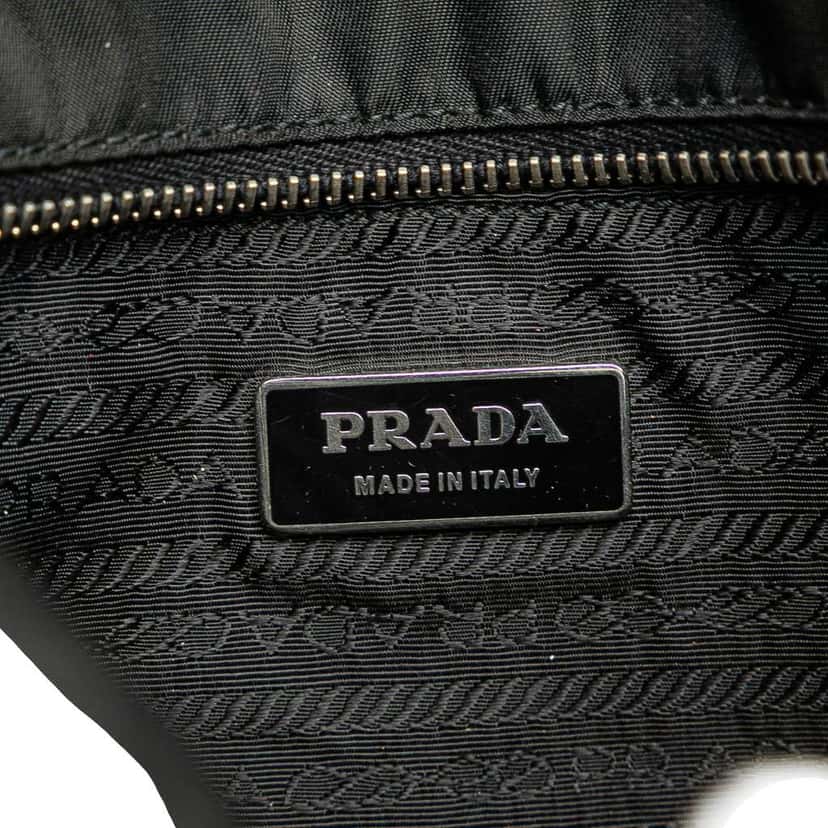 Prada Spazzolato Trimmed Tessuto Tote Black Good condition - Box View