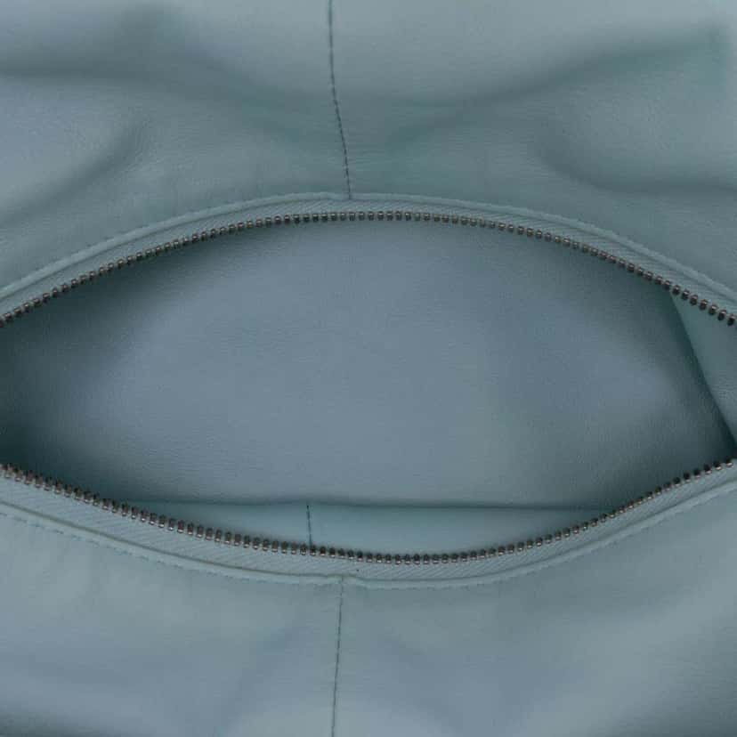 Bottega Veneta Mini Calfskin Double Knot Blue Leather Very good condition - Model View